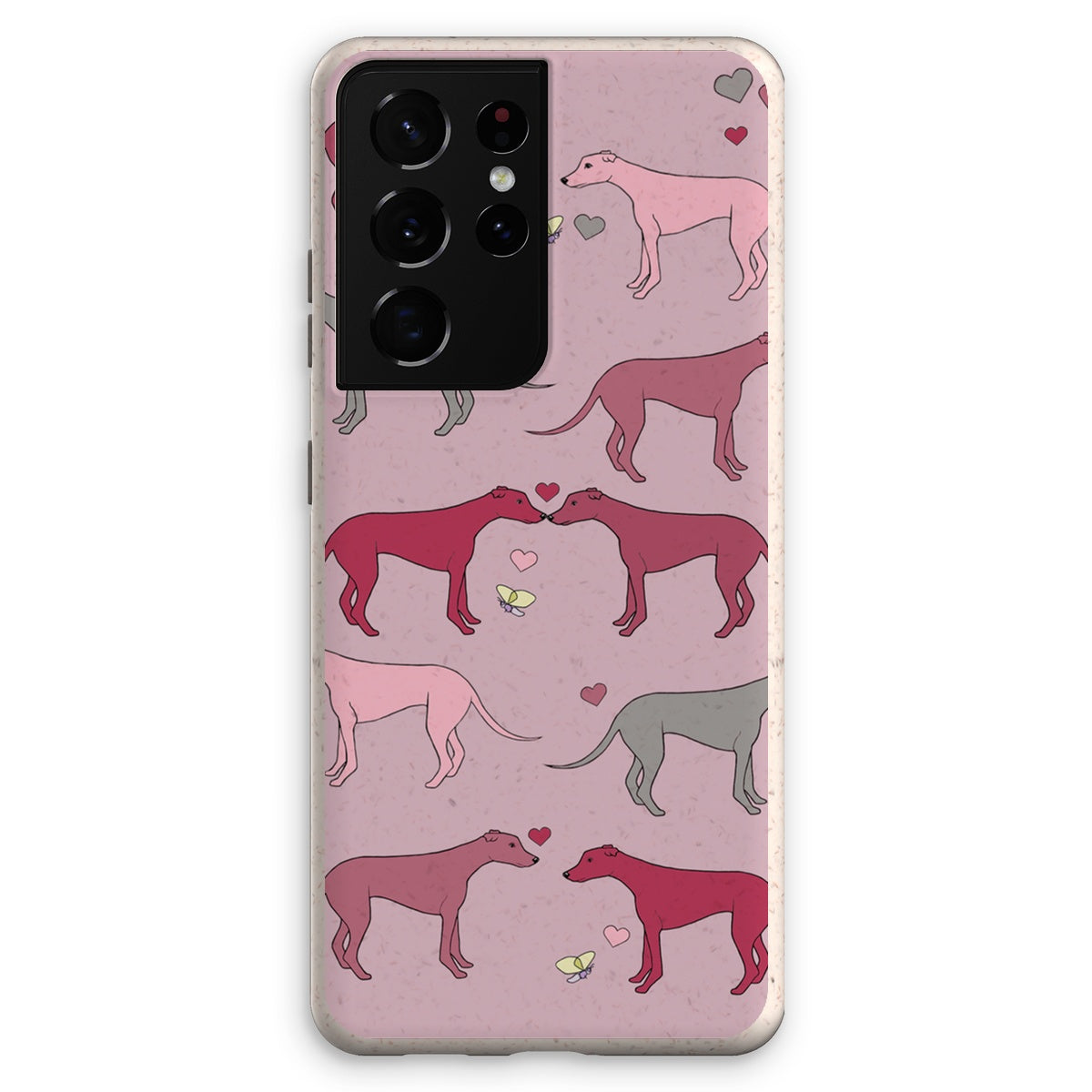 Greyhound Love Rainbow Dogs  Eco Phone Case