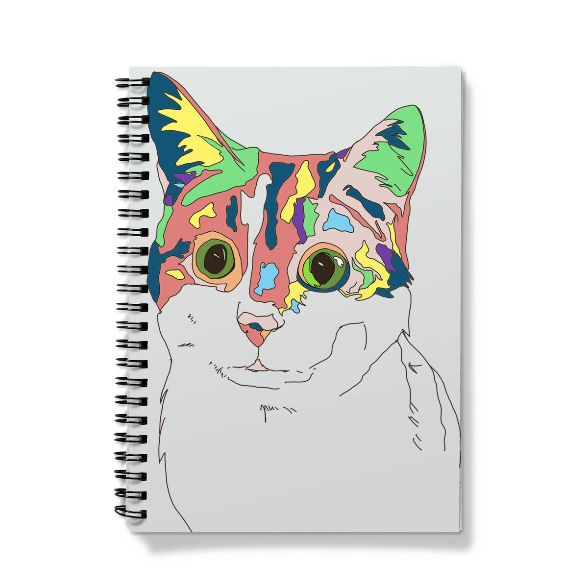 Kaleidoscope Cat Notebook