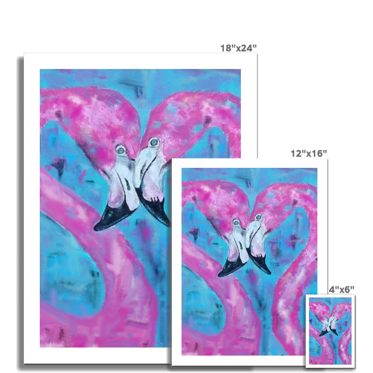 Flamingo Tango Photo Art Print