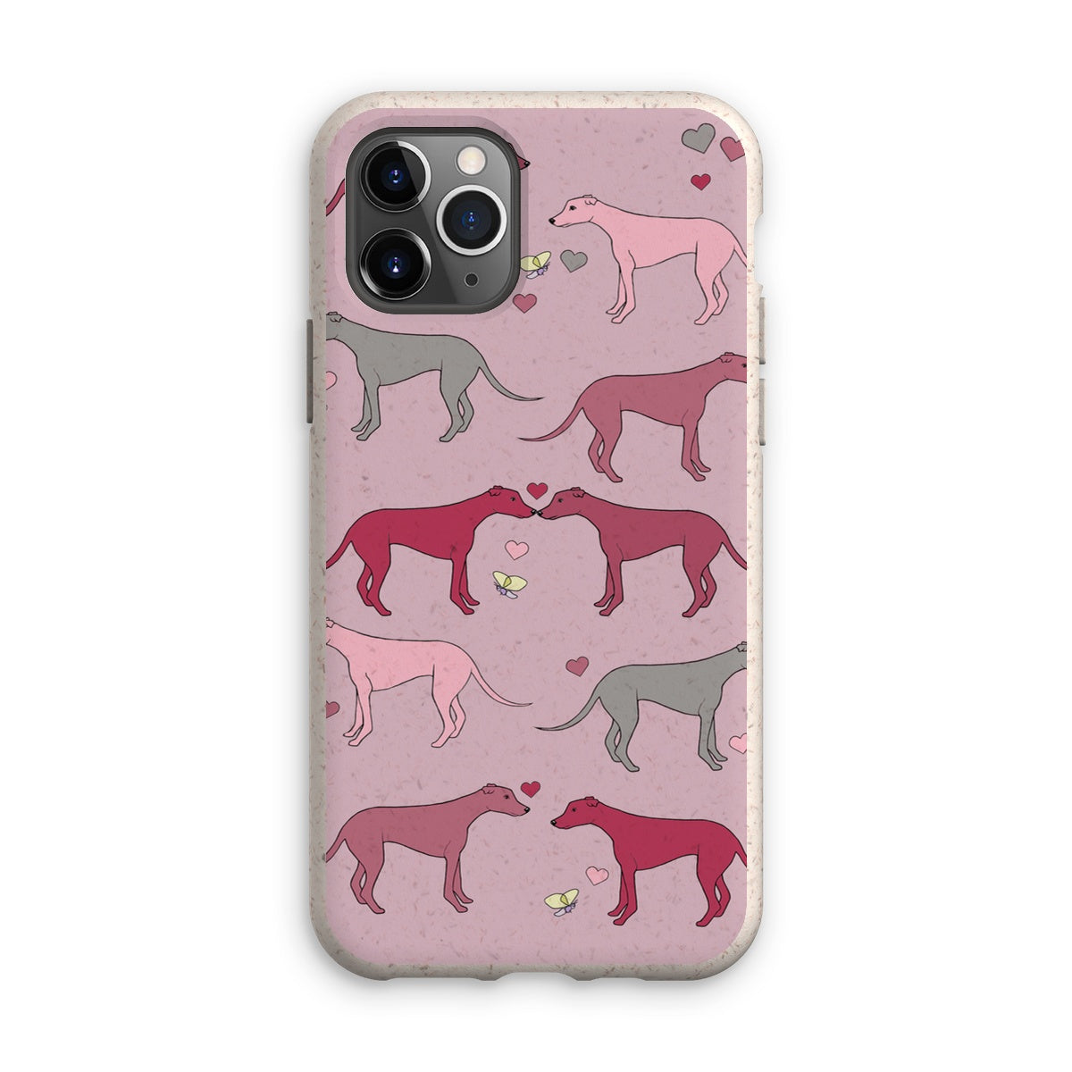 Greyhound Love Rainbow Dogs  Eco Phone Case