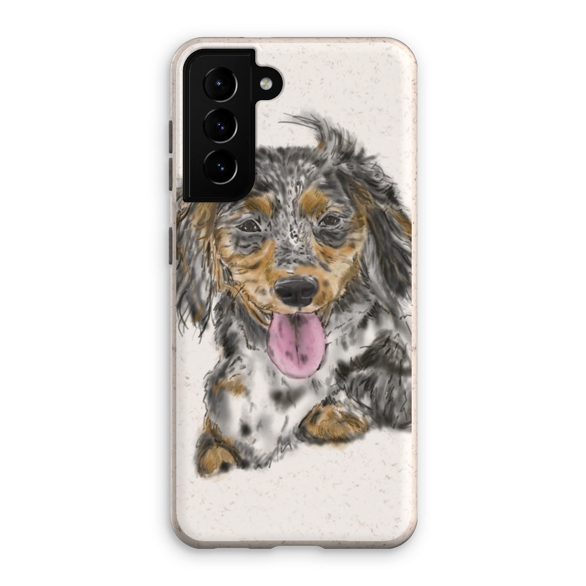 Dachshund Cross Portrait  Eco Phone Case