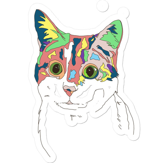 Kaleidoscope Cat Sticker