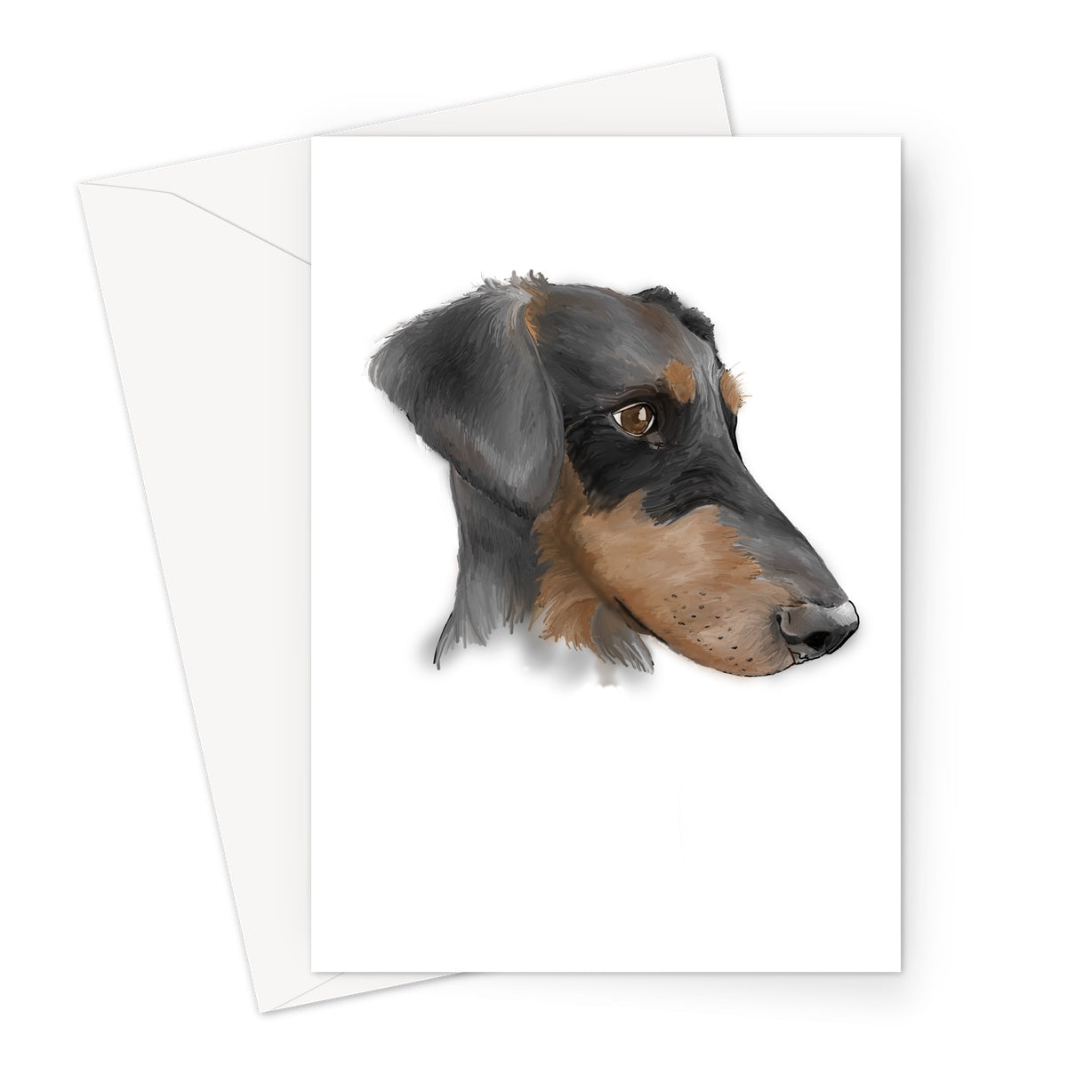 Dobermann Portrait  Greeting Card