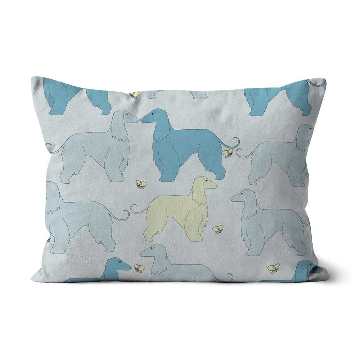 Afghan Breeze Rainbow Dogs Cushion