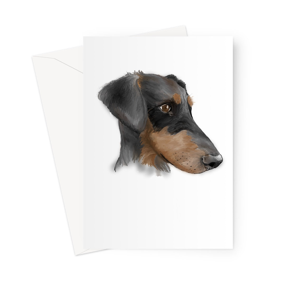 Dobermann Portrait  Greeting Card