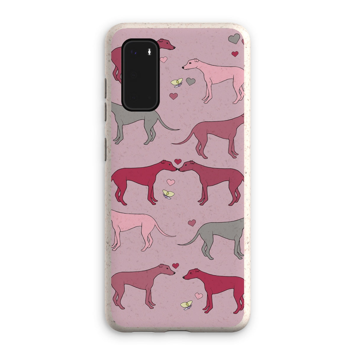 Greyhound Love Rainbow Dogs  Eco Phone Case