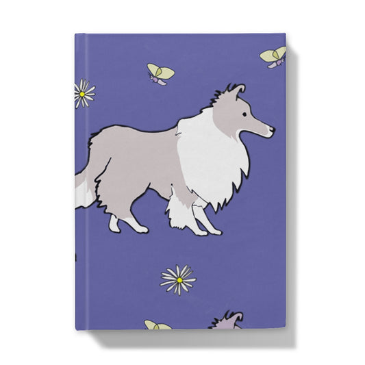 Sheltie Very Peri Rainbow Dogs  Hardback Journal