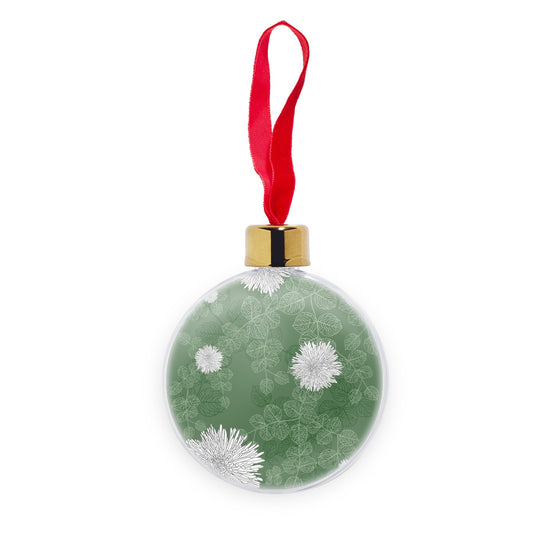 Floral Innocence  Transparent Christmas bauble