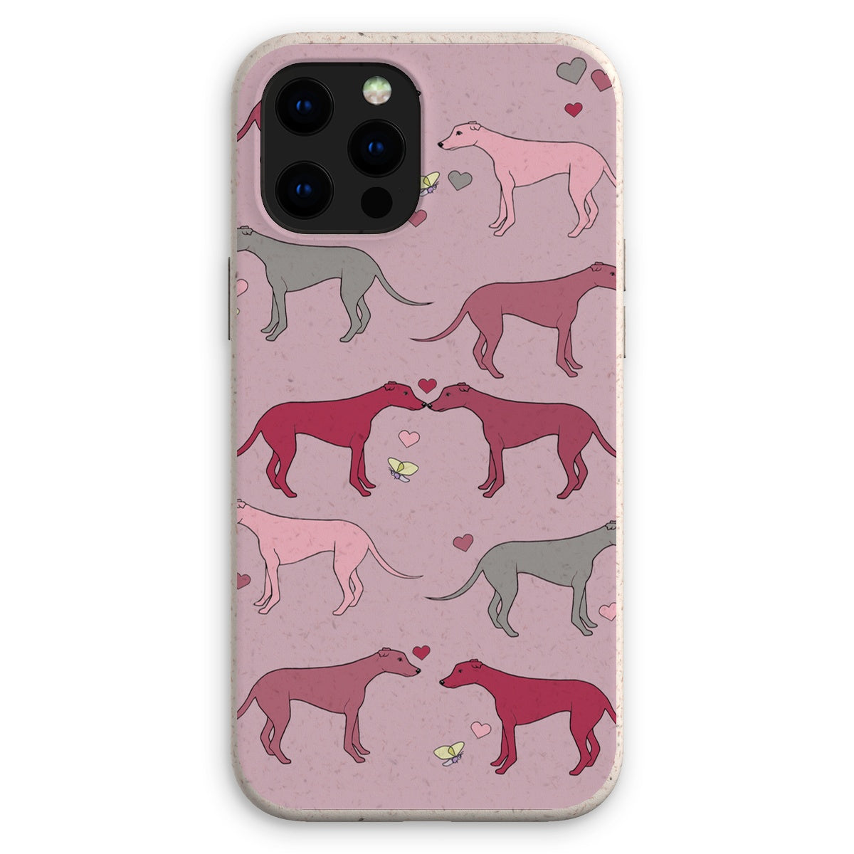 Greyhound Love Rainbow Dogs  Eco Phone Case