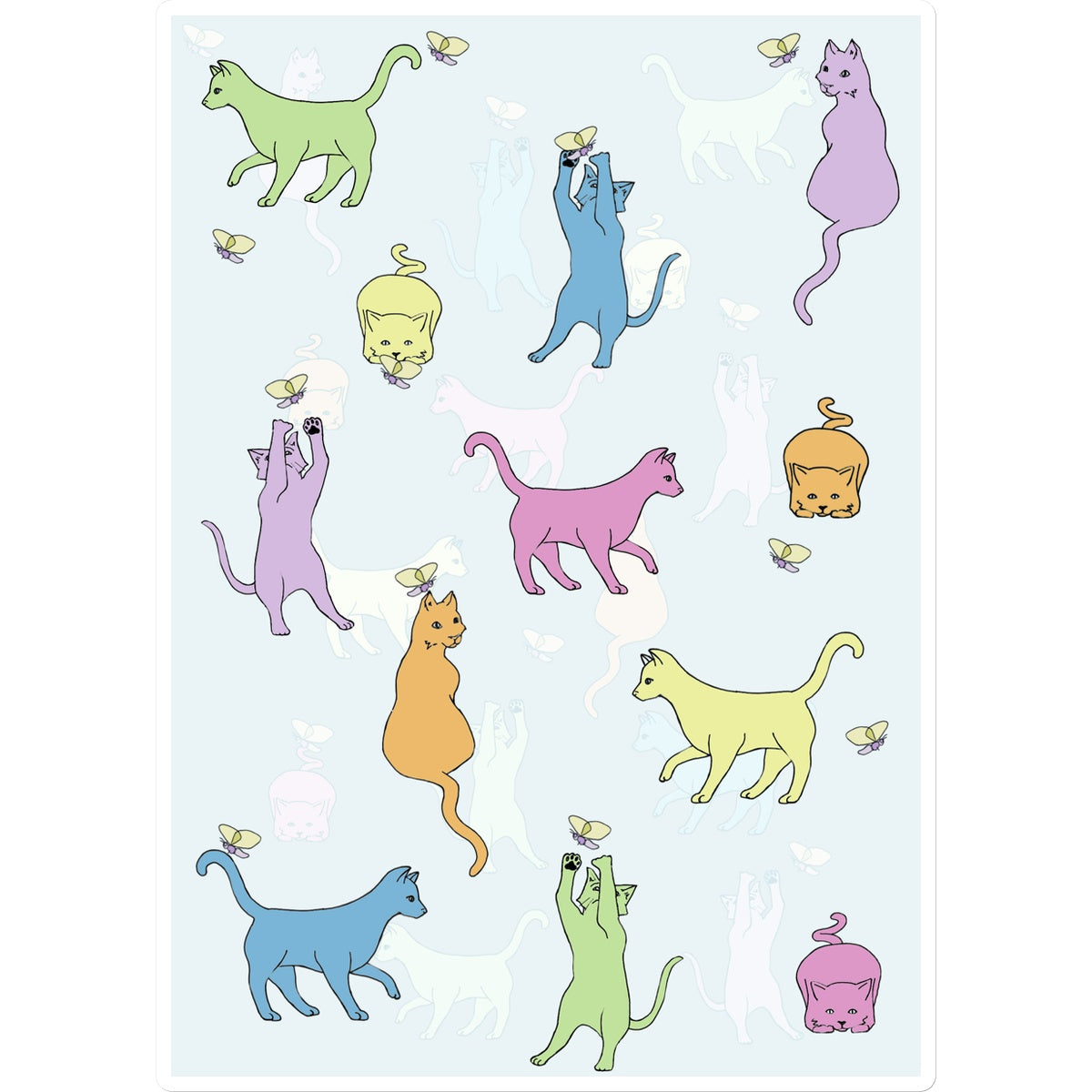 Rainbow Cats Sticker