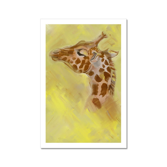 Giraffe Solo Photo Art Print