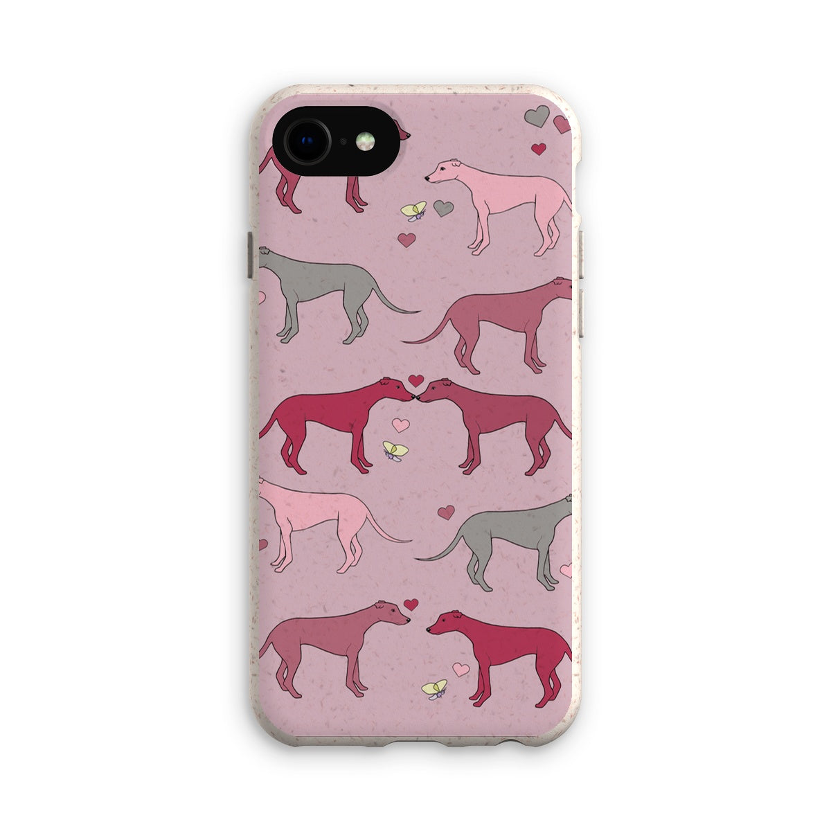 Greyhound Love Rainbow Dogs  Eco Phone Case