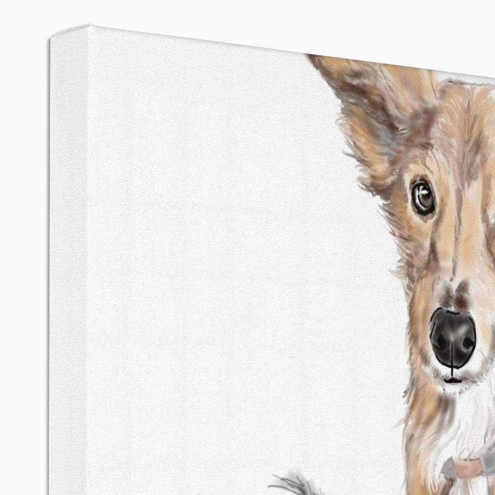 Customer Requests Nicky & Eevee Pet Portrait  Canvas