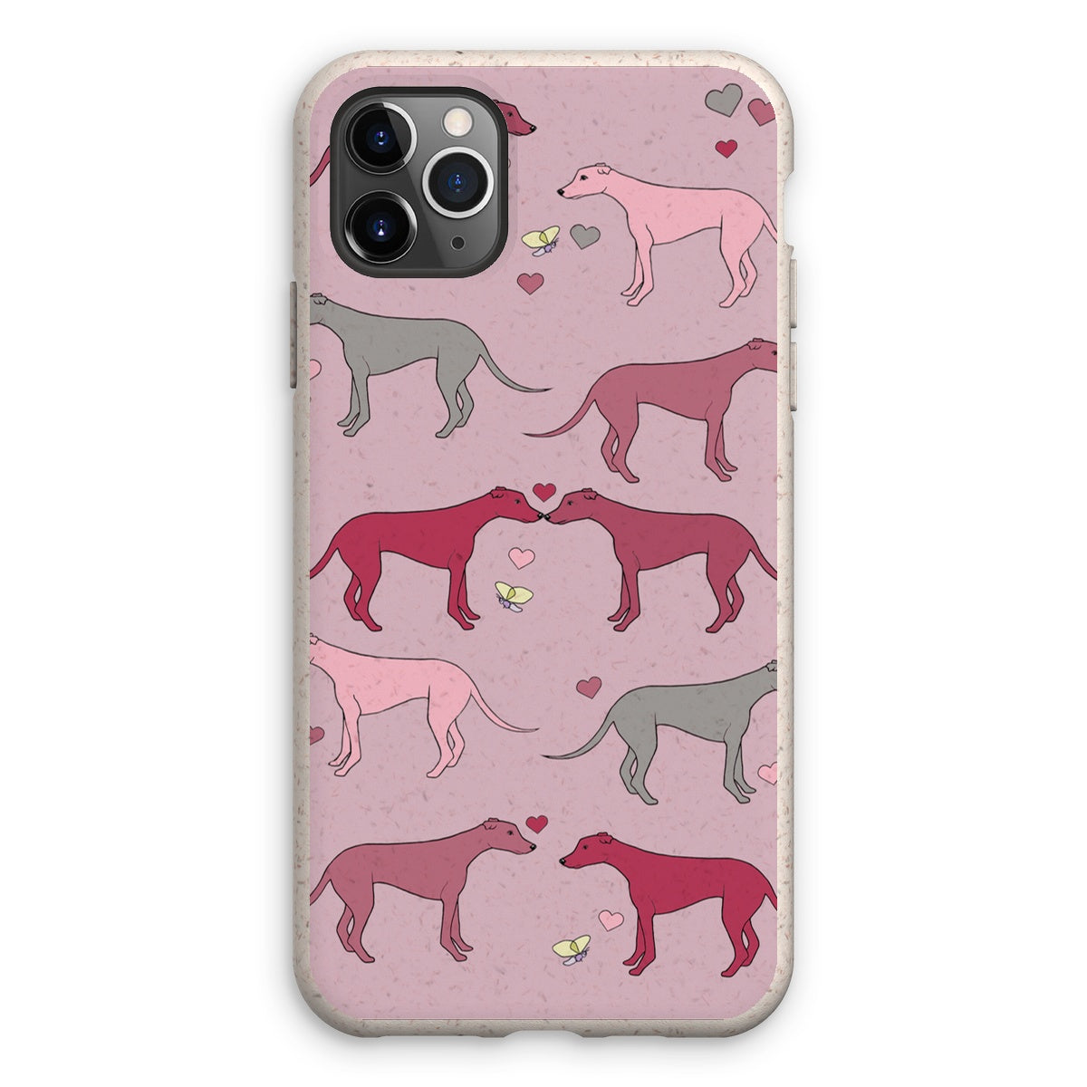 Greyhound Love Rainbow Dogs  Eco Phone Case