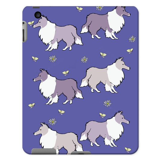 Sheltie Very Peri Rainbow Dogs  Tablet Cases