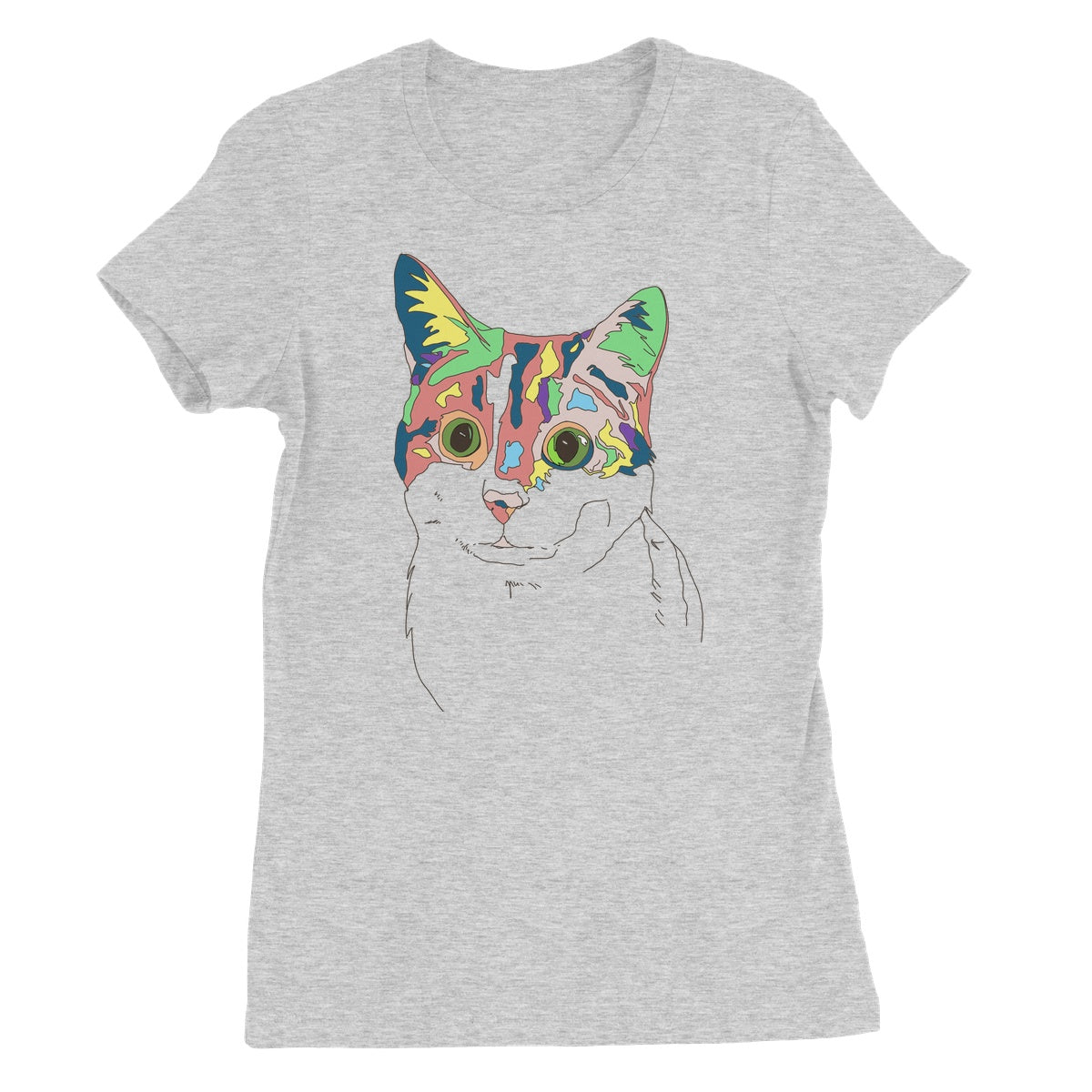 Kaleidoscope Cat Women's Favourite T-Shirt