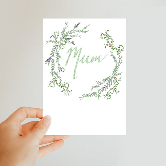 Mum Garden Classic Postcard