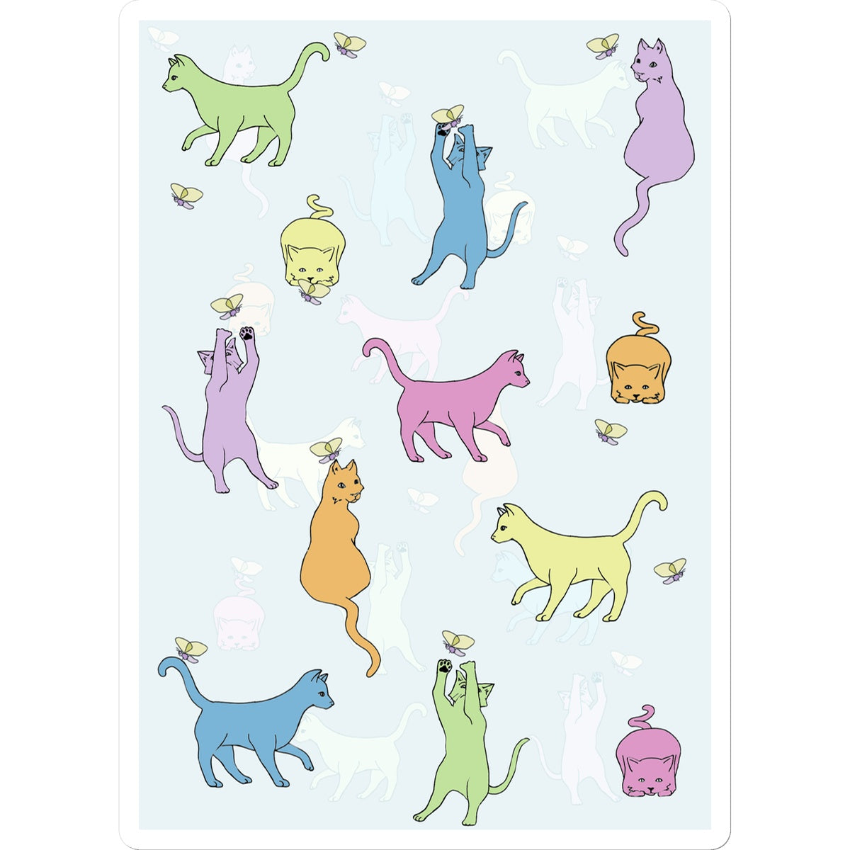 Rainbow Cats Sticker