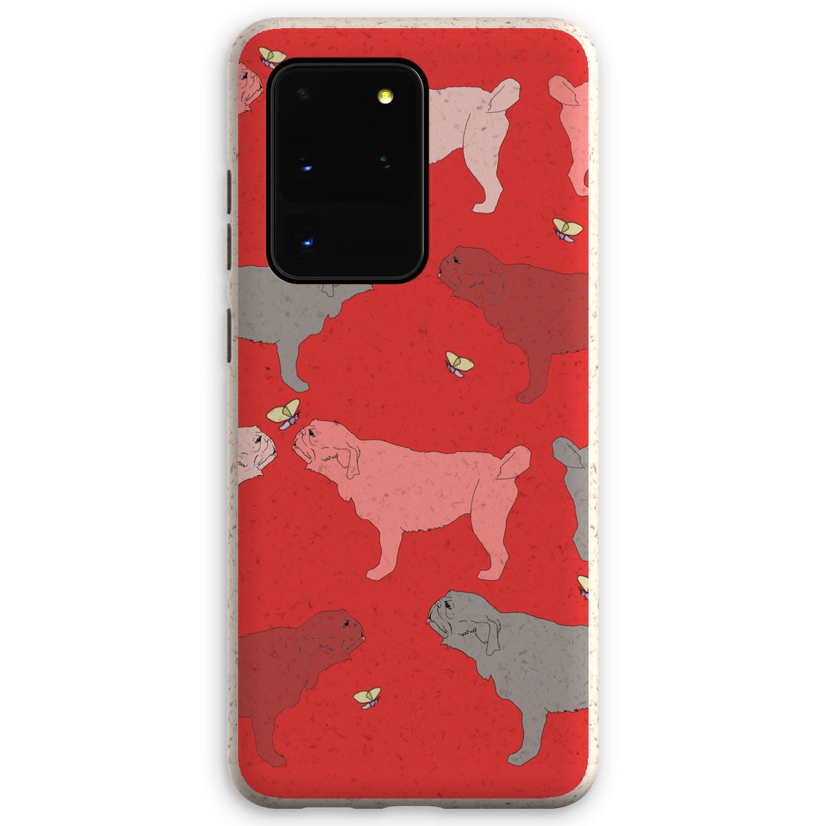 Rainbow Dogs Pug  Eco Phone Case