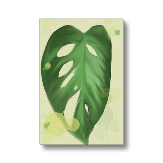 Monkey Mask Houseplant Canvas