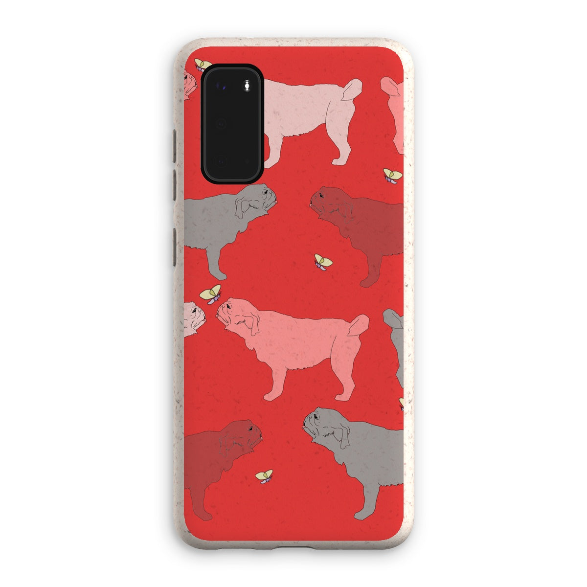 Rainbow Dogs Pug  Eco Phone Case