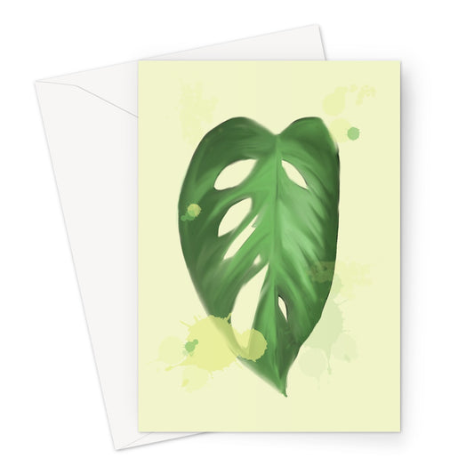 Monkey Mask Houseplant Greeting Card