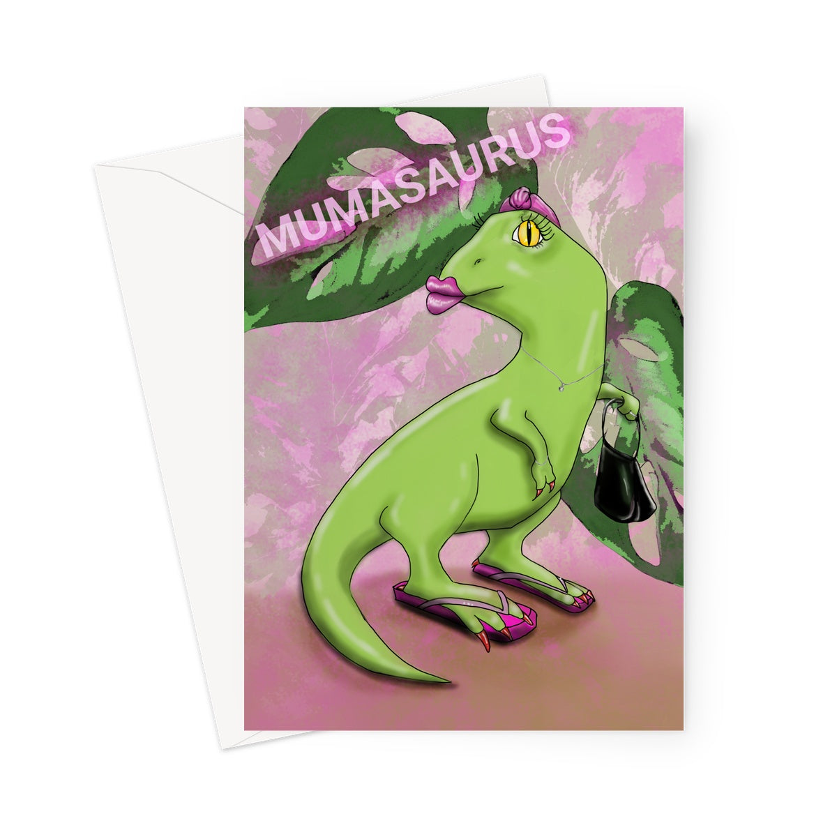 Mumasaurus Greeting Card