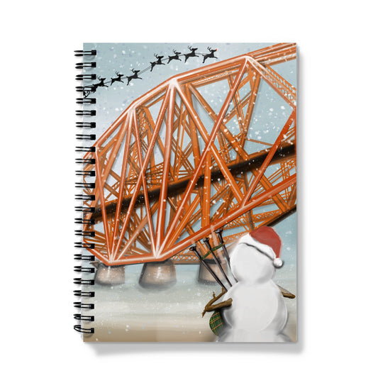 Forth Bridge Bagpiper  Notebook