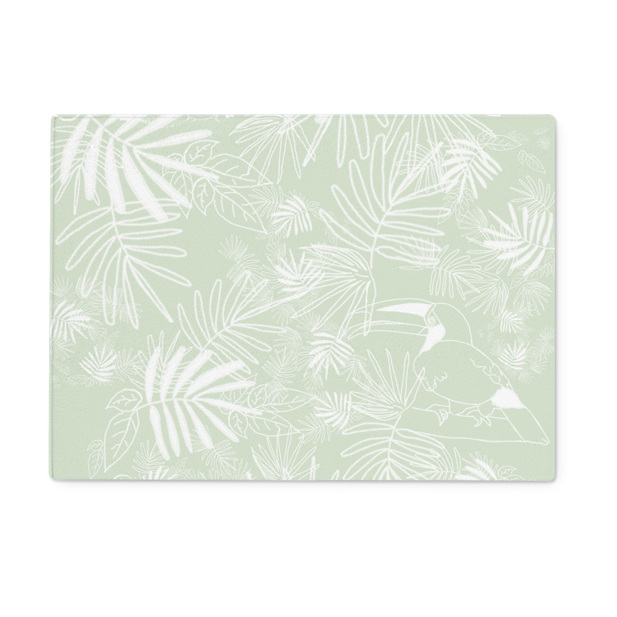 Wild Tigers and Toucans Glass Chopping Board