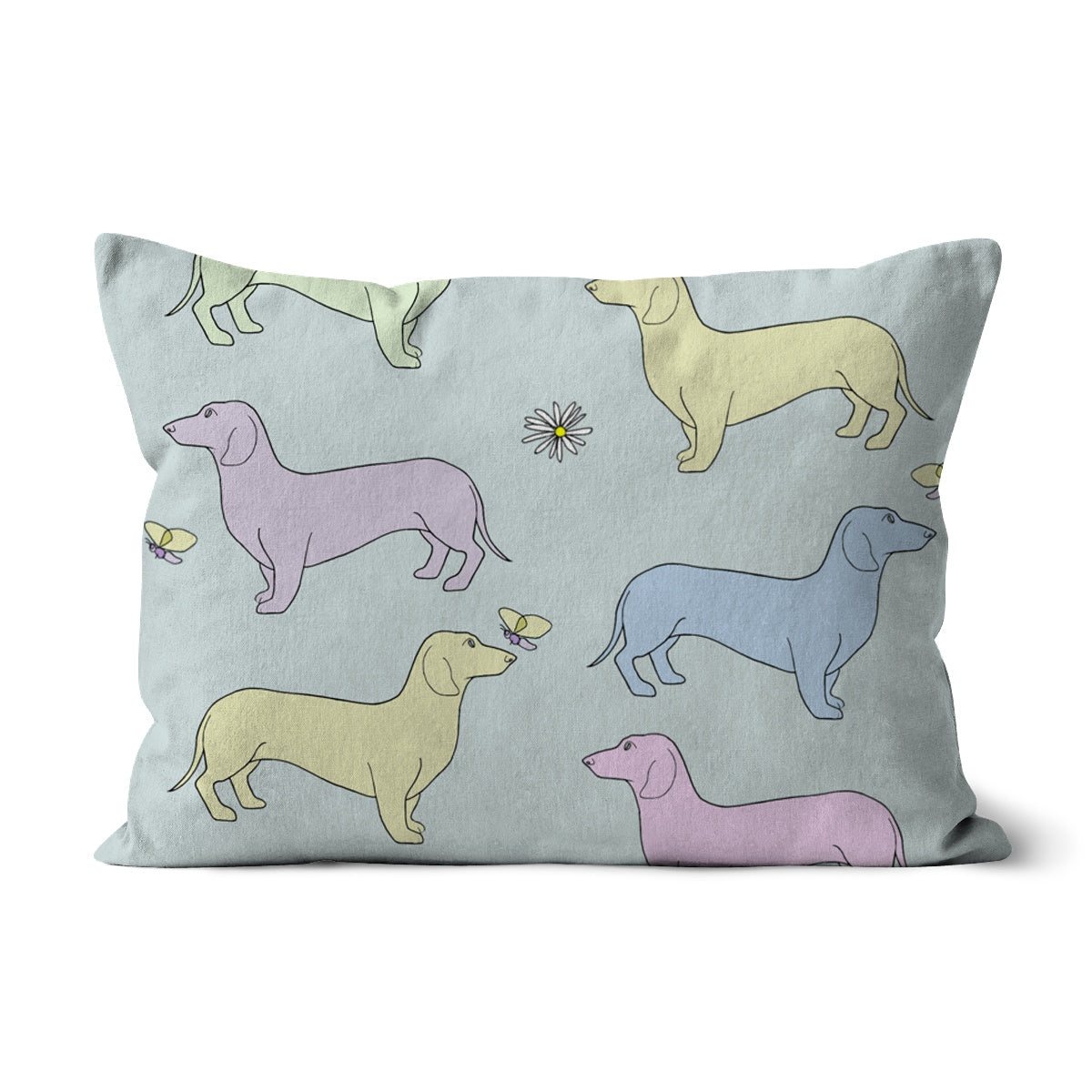 Rainbow Dachshunds Rainbow Dogs  Cushion