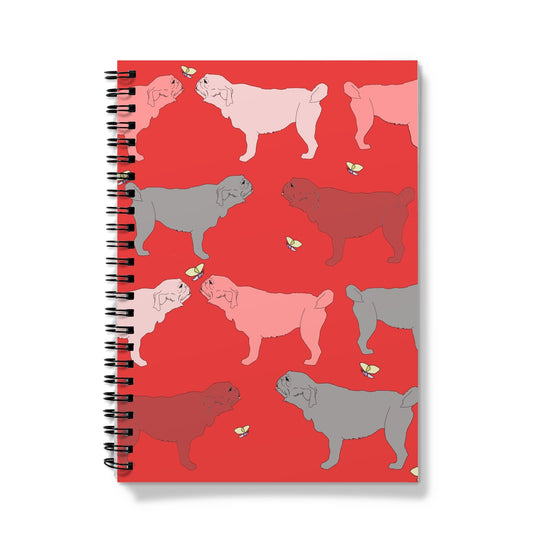 Rainbow Dogs Pug  Notebook