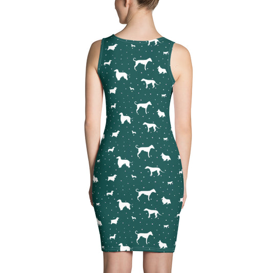 Polkadogs Green Fitted Dress