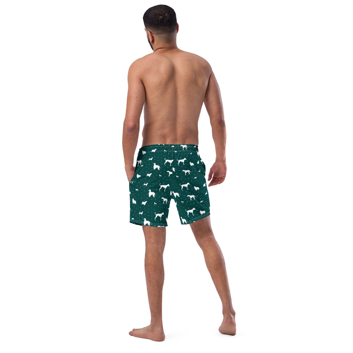 Polkadogs Green Men's swim trunks