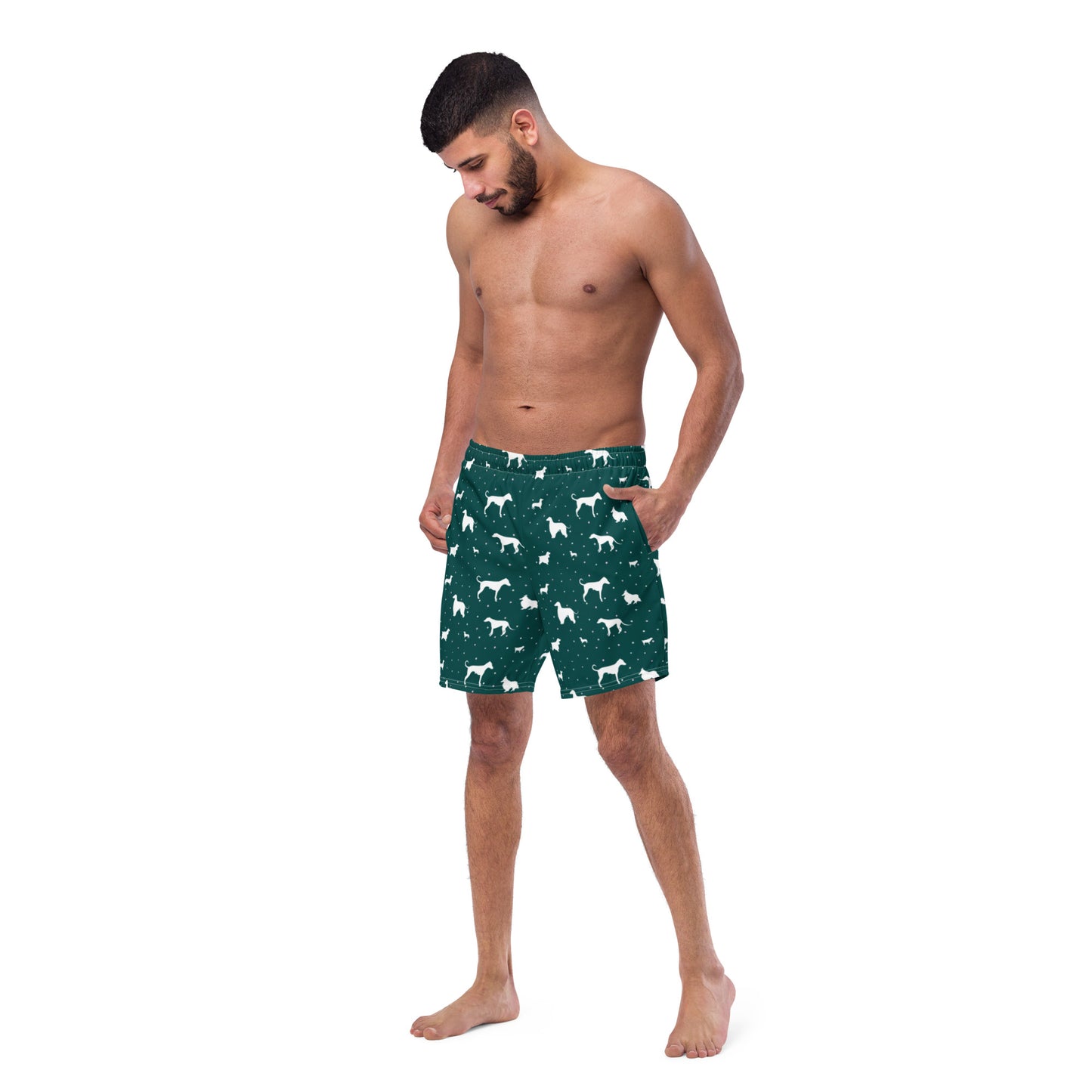 Polkadogs Green Men's swim trunks