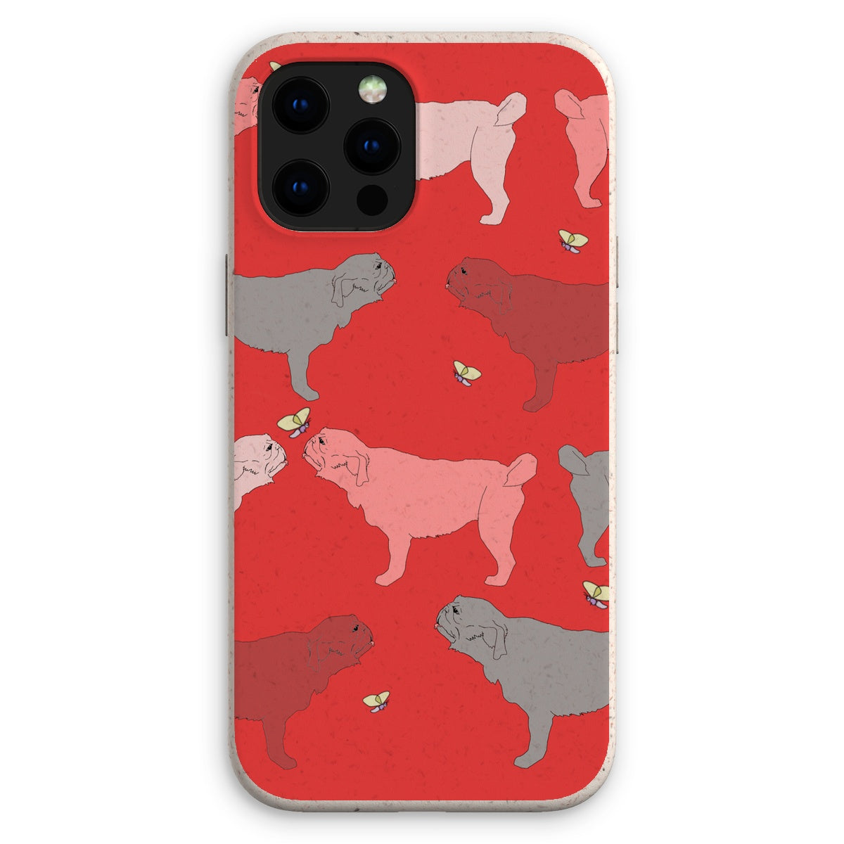 Rainbow Dogs Pug  Eco Phone Case