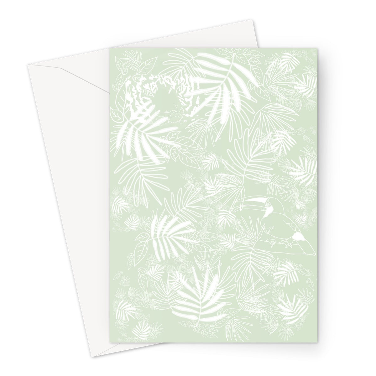 Wild Tigers and Toucans Greeting Card