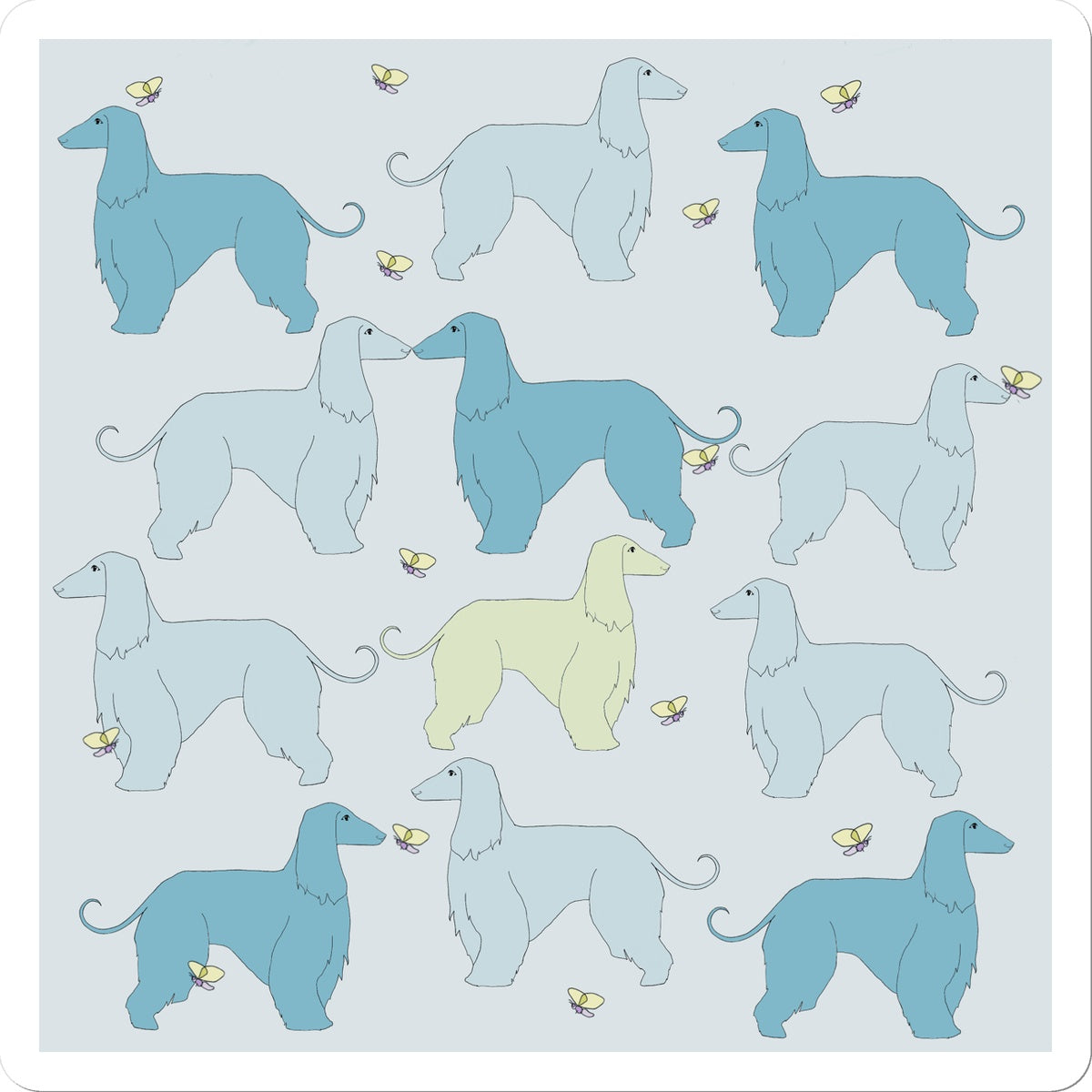 Afghan Breeze Rainbow Dogs Sticker