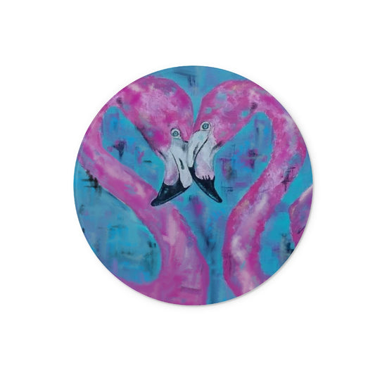 Flamingo Tango Glass Chopping Board