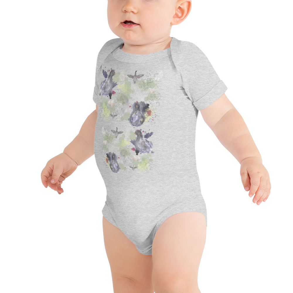 Eggstina Chicken Baby short sleeve one piece