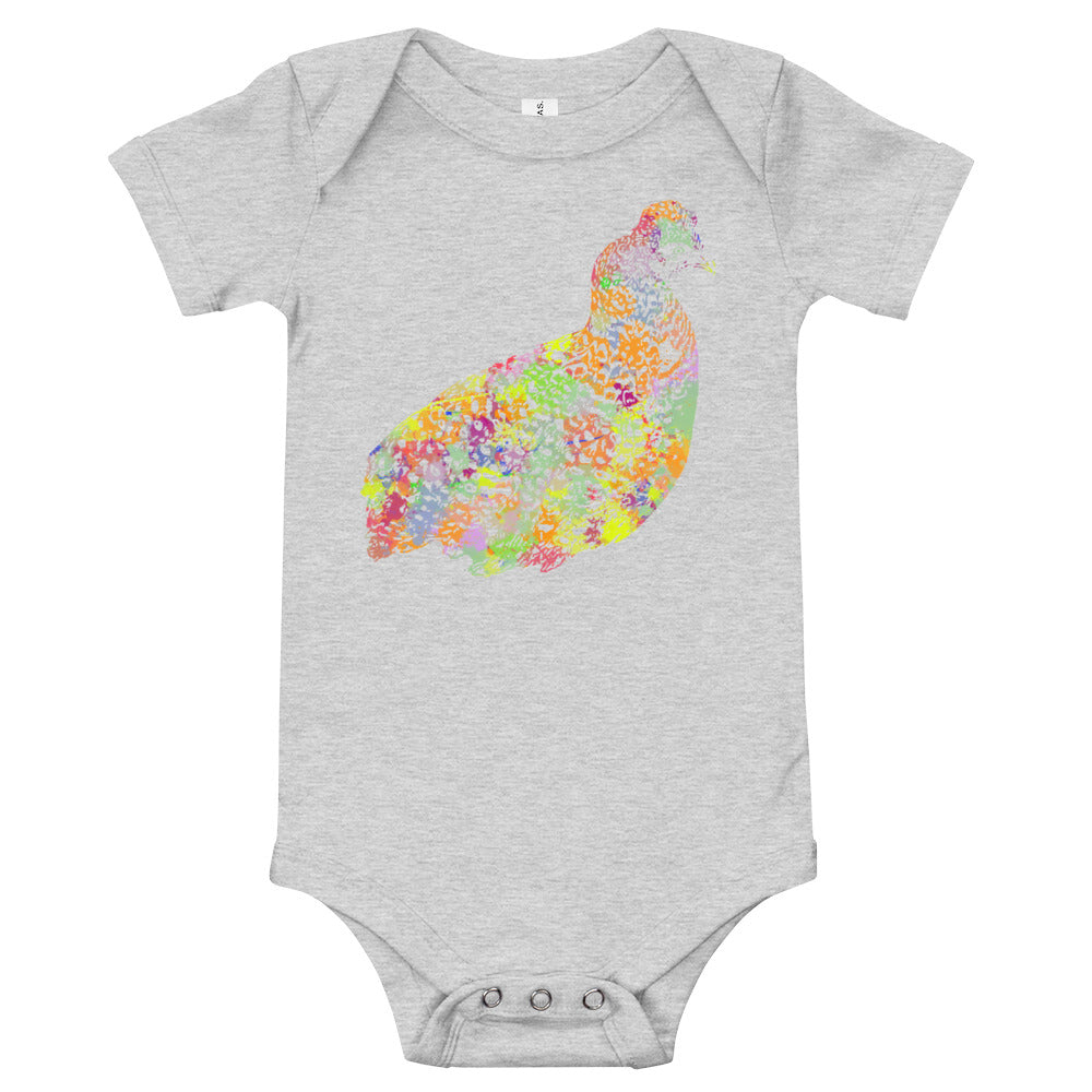 Rainbow Chicken Baby Grow