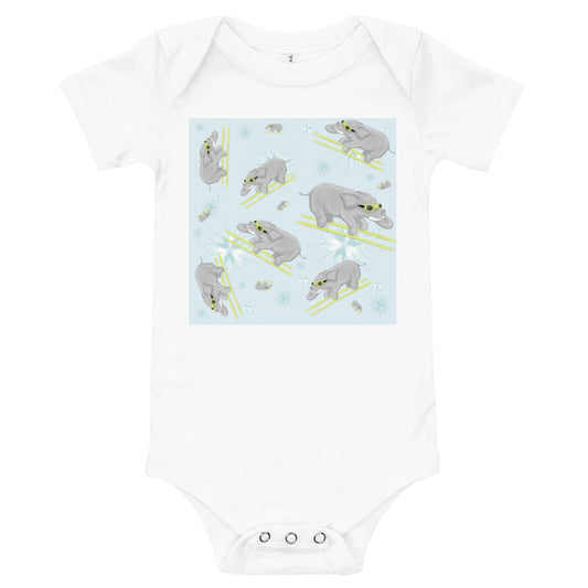 Elephant Ski Baby Grow