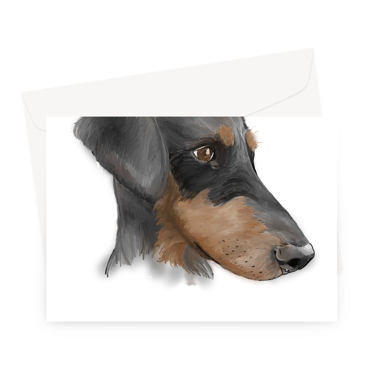 Dobermann Portrait  Greeting Card