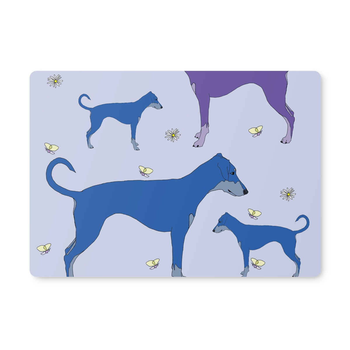 Rainbow Dogs Dobermans Placemat