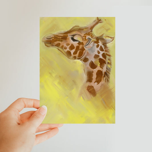 Giraffe Solo Classic Postcard