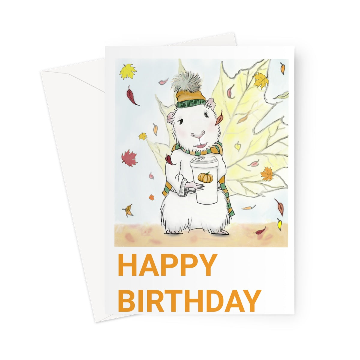 Autumn Birthday Greetings Card Greeting Card