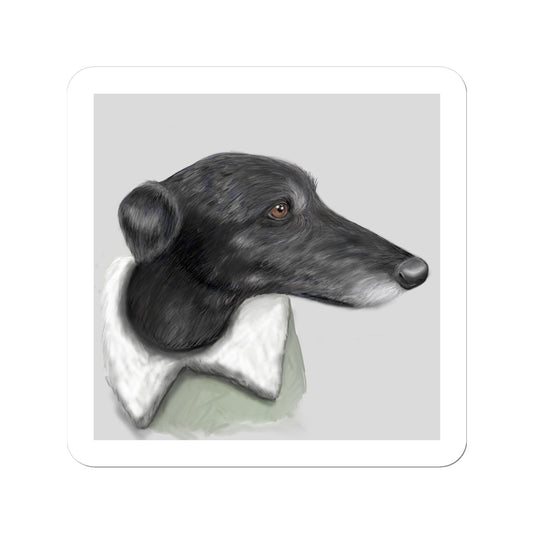 Greyhound Portrait Sticker