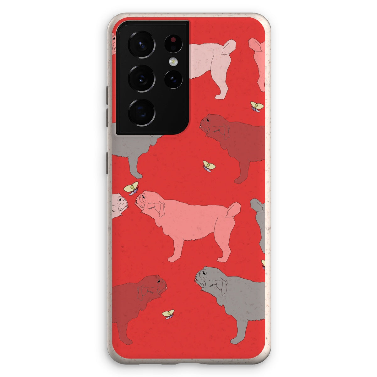 Rainbow Dogs Pug  Eco Phone Case