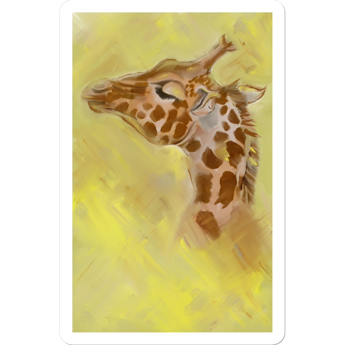 Giraffe Solo Sticker