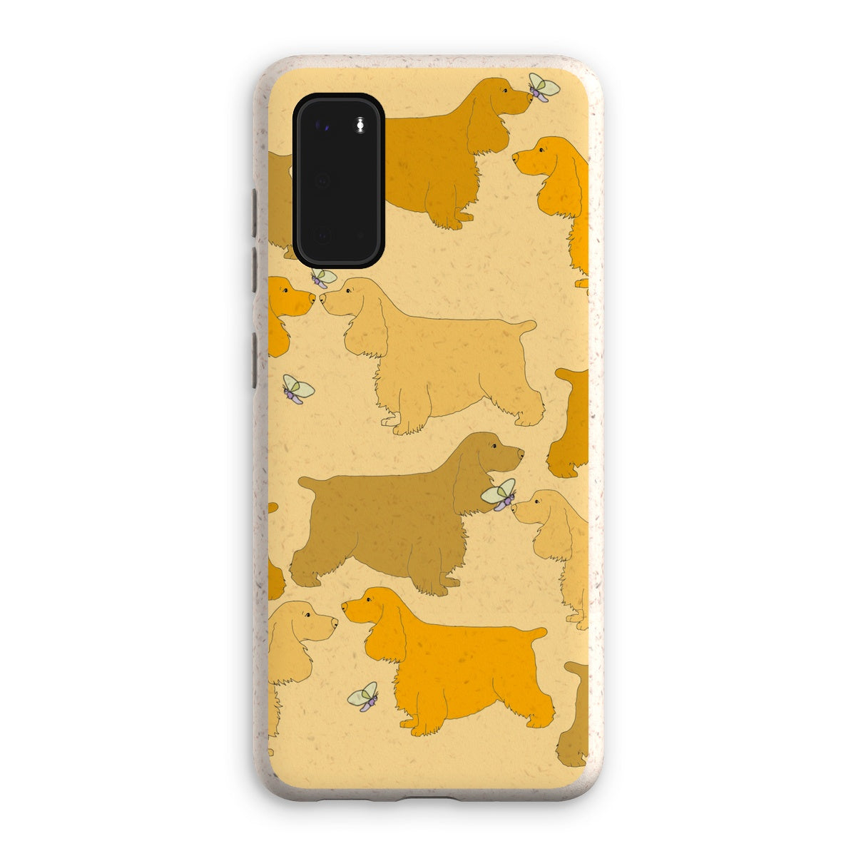 Rainbow Dogs Spaniels Eco Phone Case