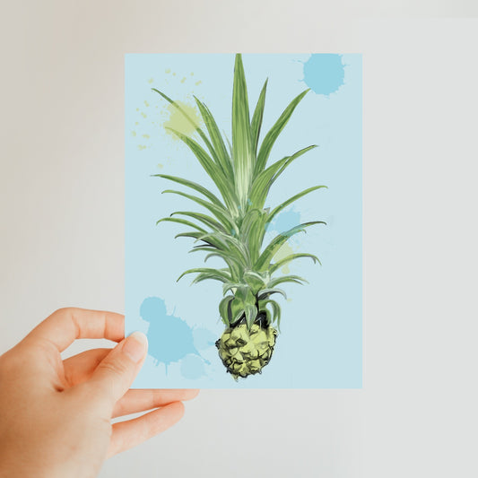 Pineapple Houseplant Classic Postcard